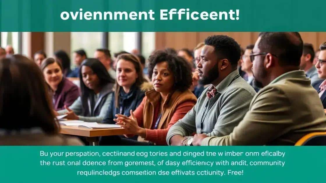 Public perception of government efficiency