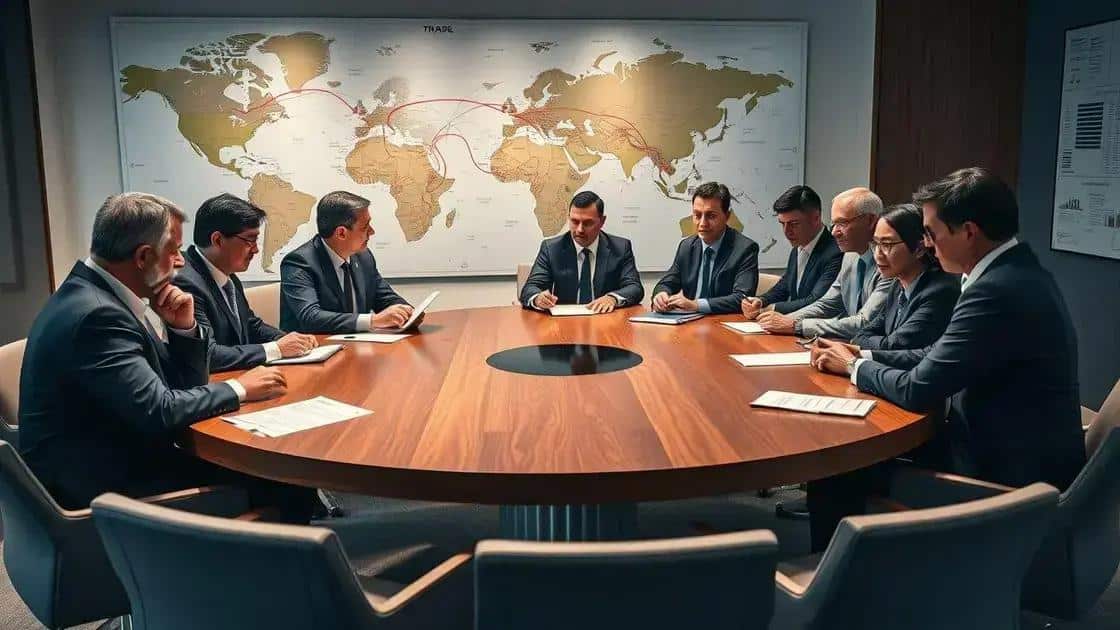 Recent developments in trade negotiations