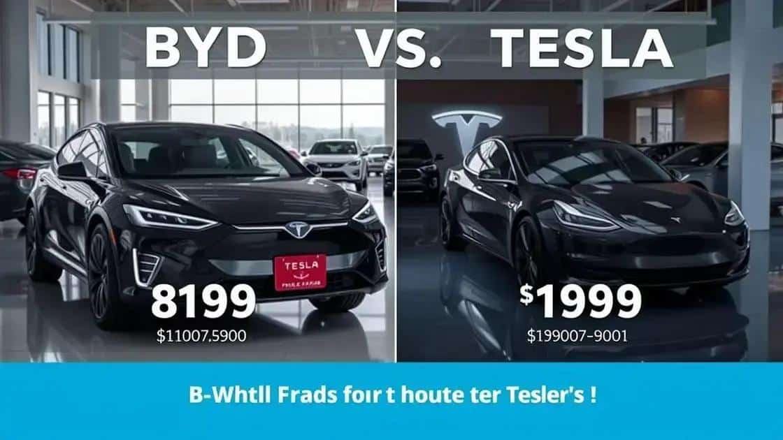 Comparing pricing strategies of BYD and Tesla