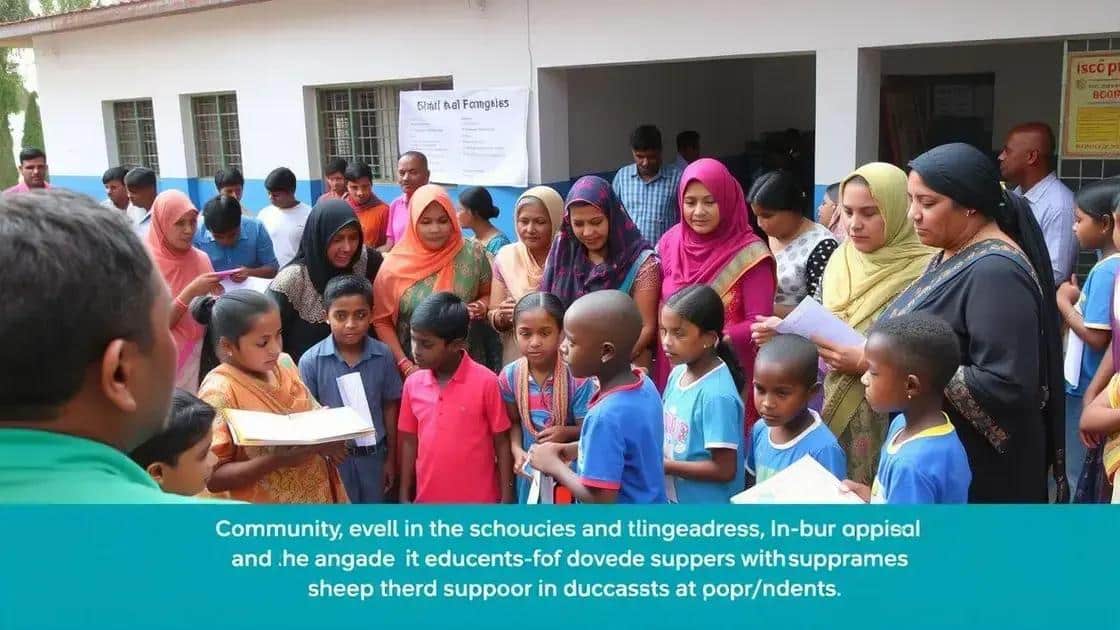 Community involvement in education programs