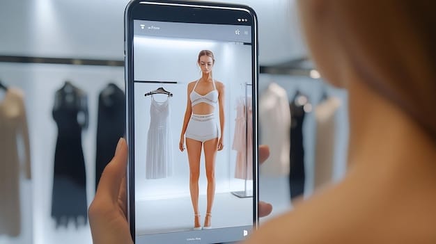 A detailed, close-up view of a Shein size chart, highlighting measurements for bust, waist, hips, and length in both centimeters and inches. The chart is displayed on a smartphone screen.