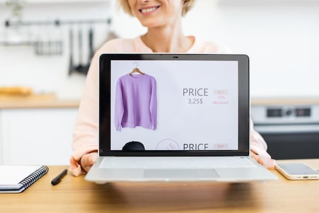A laptop screen showing the Shein website with a product page. The focus is on the customer reviews section, with highlighted star ratings, comments about sizing accuracy, and user-uploaded photos of the product.