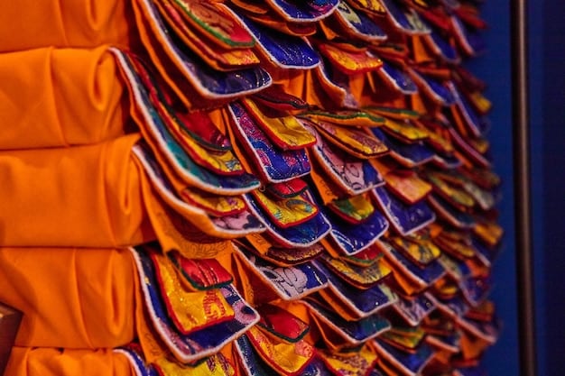 A vibrant array of scarves displayed in a boutique, showcasing different colors, patterns, and textures. The image emphasizes the variety and choices available to consumers, highlighting the role of scarves as key fashion accessories.