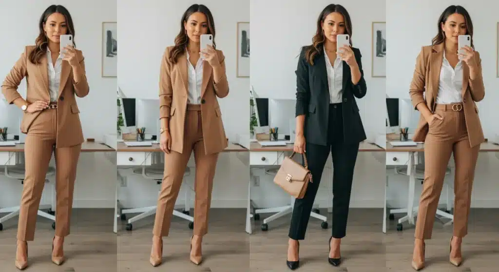 Looks professionnels 2025: 2 pièces SHEIN, 6 tenues