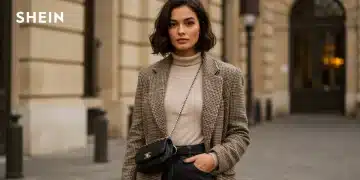 Réinventez vos looks du jour: Nouveautés SHEIN Janvier 2026 Femme stylée portant une tenue SHEIN tendance de janvier 2026 dans un cadre urbain parisien.