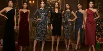Femmes portant des robes de soirée SHEIN hiver 2026 élégantes