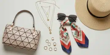 Sélection d'accessoires SHEIN tendance et abordables pour 2026, incluant sac, bijoux, lunettes, foulard et chapeau.