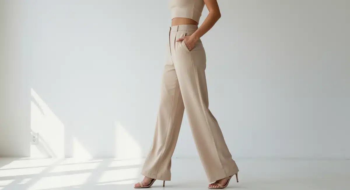Pantalon large fluide taille haute SHEIN, un essentiel confortable et élégant pour 2026.
