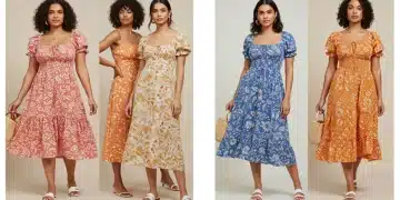 Test Robes d'Été SHEIN 2026 : Confort et Style Évalués sur 7 Jours Cinq robes d'été SHEIN variées pour 2026, portées par des modèles divers, sur un fond estival lumineux.