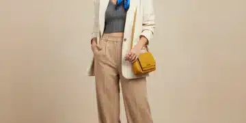 Femme souriante portant un ensemble polyvalent SHEIN, illustrant l'optimisation de la garde-robe.