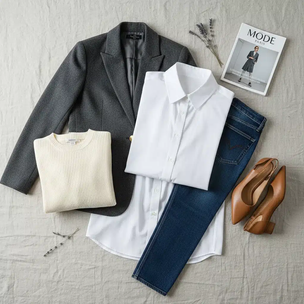 Pièces essentielles d'un dressing capsule minimaliste pour femme