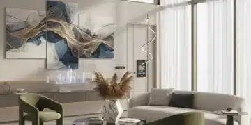 Salon moderne et élégant avec des articles de décoration SHEIN Home, ambiance chic et contemporaine.