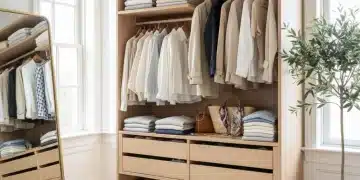 Dressing optimisé style français, garde-robe chic et fonctionnelle